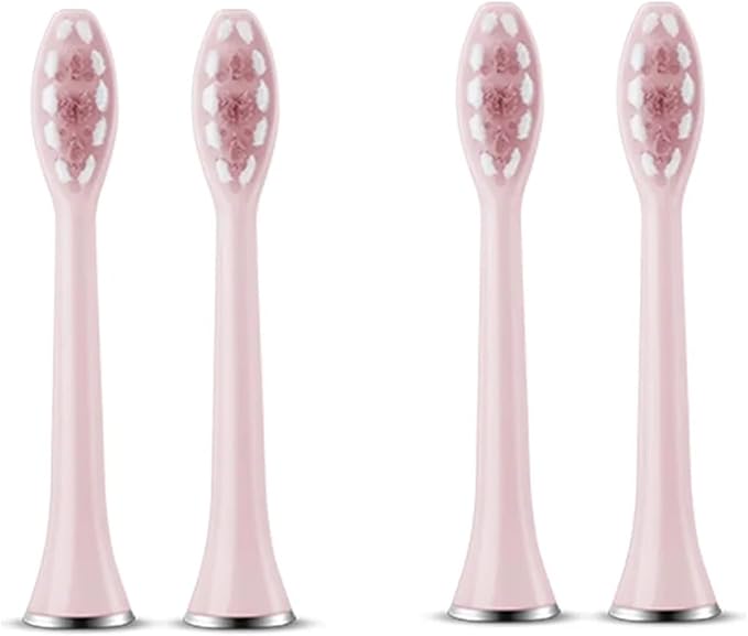 Compatible for SUBORT S7 Brush Heads Electric Toothbrush(4 Black Brush Head)
