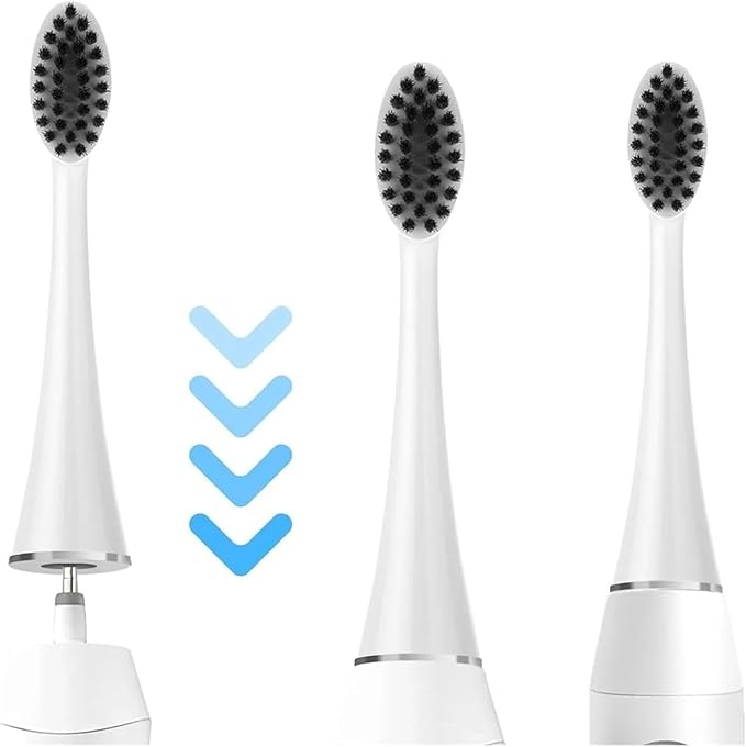 Replacement Toothbrush HeadsCompatible for Seago S9 S1 S6 S8 S21 S26 S28 SG540 SG860 SG861 SG986 SG987 SG988 2752 Head(16pcs White)