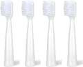 4/8Pcs Compatible for ACA Electric Toothbrush Replacement Heads ALY-HYS01W/HYUNDAI XM-806/TSOP/Royalstar/INPHIC Brush Bristles Nozzles(Ivory)