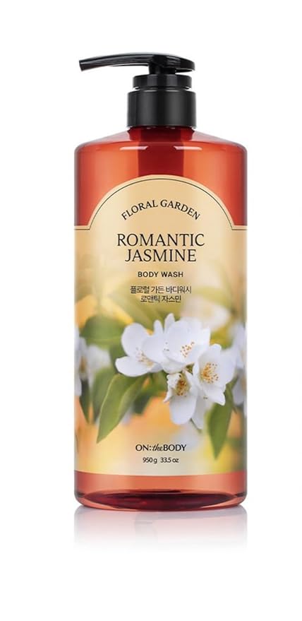 Floral Garden Romantic Jasmine Body Wash 33.5 oz With Pump Dispenser