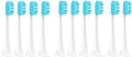 Replacement Brush Heads Compatible for Mijia T300/T500/T700 for Sonic Electric Toothbrushes with Caps Sealed Package Soft(10Blue)