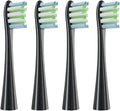 Replacement Parts Compatible for The X/X PRO/Z1/F1 Type Electric Toothbrush Heads - 4 Sets of Kits(4Black)