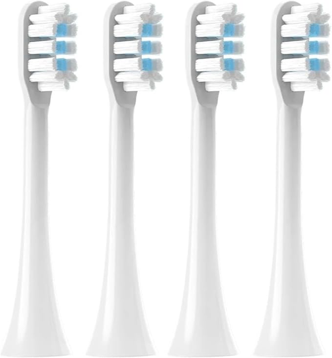 Replacement Toothbrush Heads for Xiaom Mijia T301/T302/T501C Electric(4 pcs White)