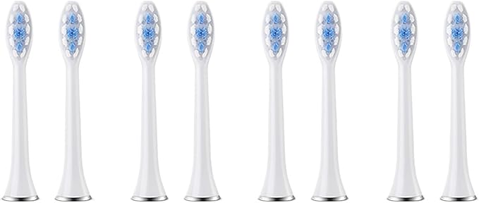 4/8PCS Replacement Toothbrush HeadsCompatible for SUBORT S7 Brush Heads Electric Accessories(8 White Brush Head)
