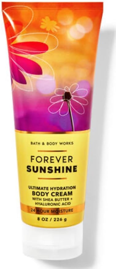 Bath &amp Body Works - 3 Piece Bundle - Spray - Body Cream - Shower Gel - Full Size and Bag HELLO GORGEOUS (Forever Sunshine)