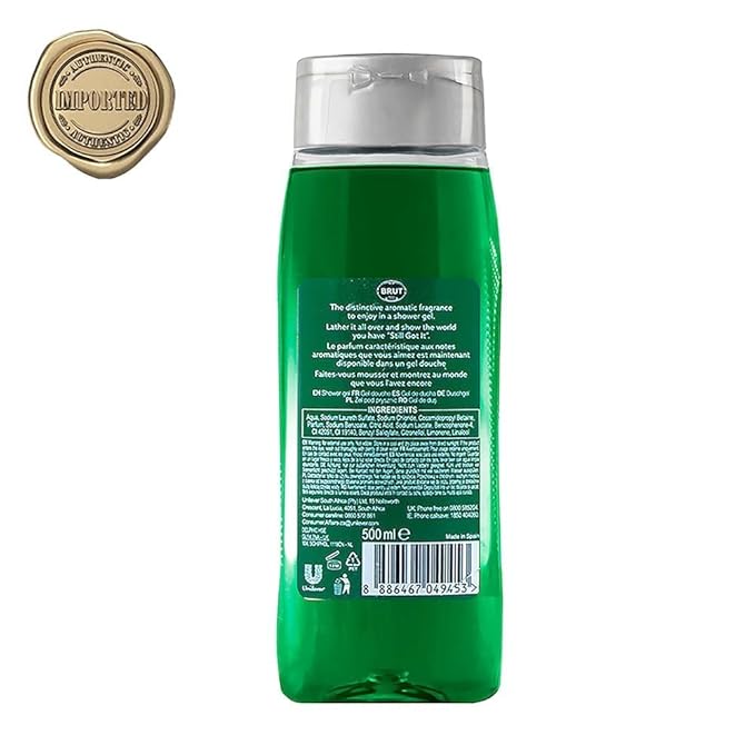 Brut Original Shower gel for Hair &amp Body | Body Wash for Men| Authentic Fragrance 500ml