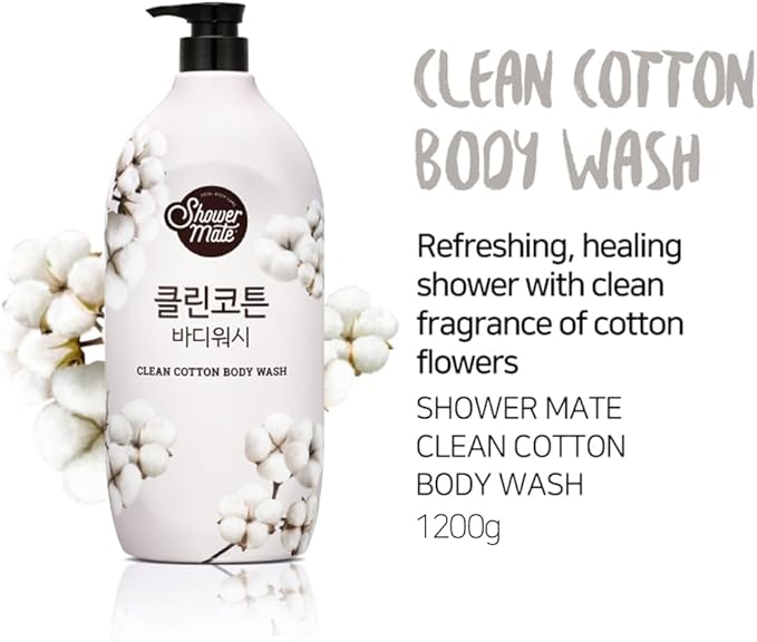 Natural Body Wash 42.3 fl oz 1.2 kg (Clean Cotton)
