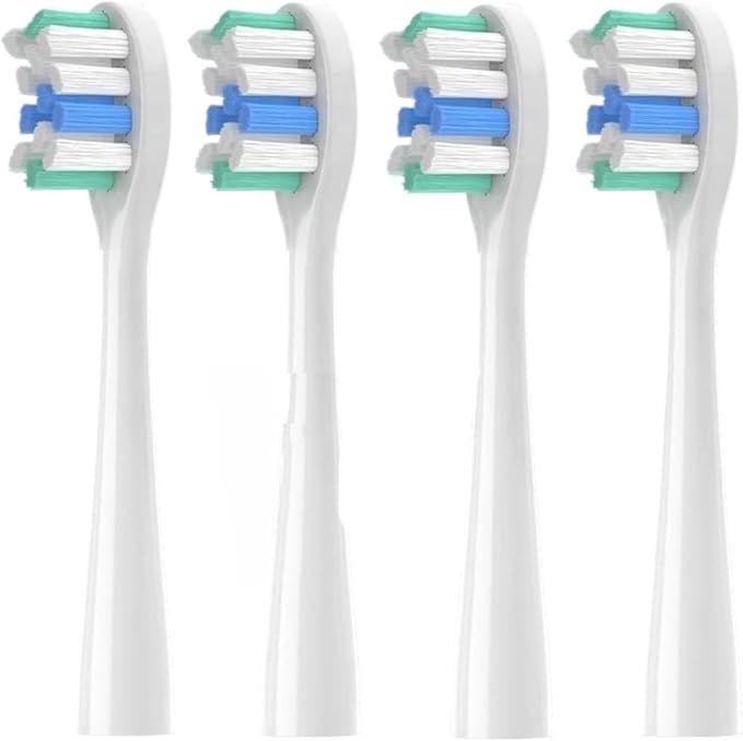12 Pcs Replacement Brush Heads Compatible for Electric Toothbrush Head Deep Clean Type/Soft Bristle(12 Deep Clean White)