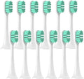 12PCS Replacement Brush HeadsCompatible for XIAOMI MIJIA T300/T500/T700 Sonic Electric Toothbrush Soft Bristle Caps(12Green)