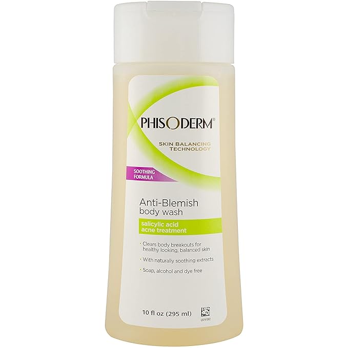 pHisoderm Anti-Blemish Body Wash 10 oz (Pack of 5)