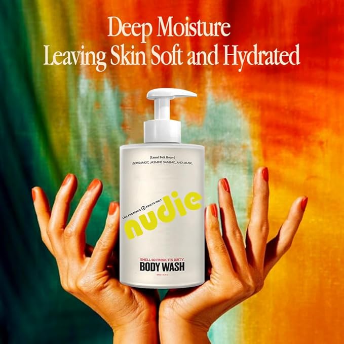 Nutrient-Rich Body Wash | Cleanse Nourish &amp Strengthen Skin with Niacinamide | Free From Parabens Sulfates &amp Phthalates (350 ml NUDIE) (Medium Nudie)