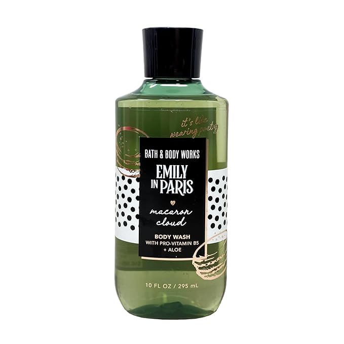 Bath &amp Body Works Emily In Paris - Macaron Cloud 2 Pack Body Wash Bundle with a Wild Jasmine Bar Soap - Full Size