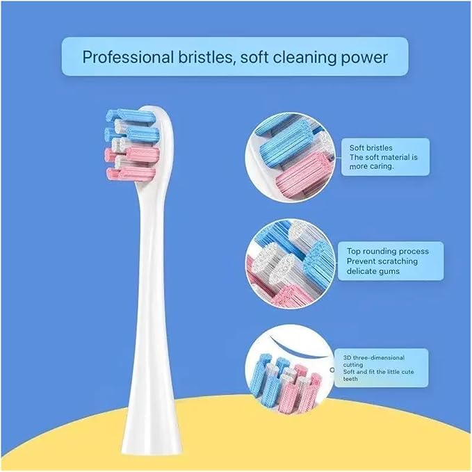 Replacement Toothbrush Head Compatible for Oclean Children's Electric A1K/K3/K3PRO/P3K6/P3K7 Soft Bristles Accessory(8pcs)