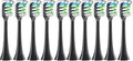 10PCS Replacement Brush HeadsCompatibility for SOOCAS X3/X3U/X5 Sonic Electric Toothbrush Suitable Vacuum Bristle Nozzles(10pcs Black)