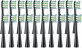 20PCS Replacement Brush HeadsCompatible for Flow/X PRO Elite/X/One/Z1/F1Electric ToothbrushVacuum Sealed Bristle(20 pcs Black)