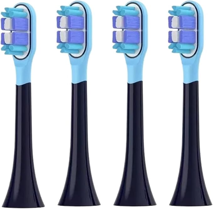Replacement Toothbrush Heads Compatible for T301/T302/T501/MES605/MES607/MES6084/16pcs(4 Black)