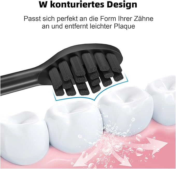 ToothbrushCompatible with Happy Brush Eco Vibe 3 Electric Toothbrush Sound Replacement Heads with Dust C