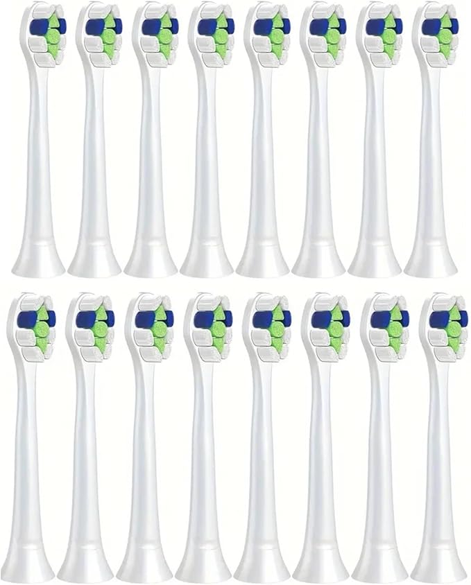 White H6063/67 Replacement Brush Heads Diamond Clean White 3 6 9 Series Electric Toothbrush(16PCS)