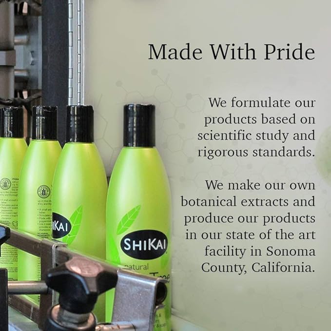 ShiKai Moisturizing Shower Gel Vanilla 12-Ounce Bottles (Pack of 3)