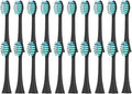 20/50/100 Pieces Toothbrush Heads Compatible for Apiyoo P7/Y8/SVP/Moon Electric Heads Vacuum Bristle Nozzle(20Black)