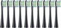 Replacement Brush Heads Compatible for Oclean Flow/X/X PRO/F1/ One/Air 2 Sonic Electric Toothbrush Blue Green Soft Bristle Nozzles(10 Black)