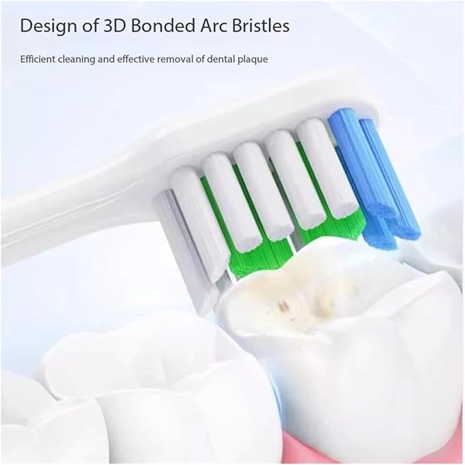 18pcs Replacement Toothbrush Head Compatible for 2S/LBE0611B/LBE0657/LBE203552B/LBT203532A Brush Bristles