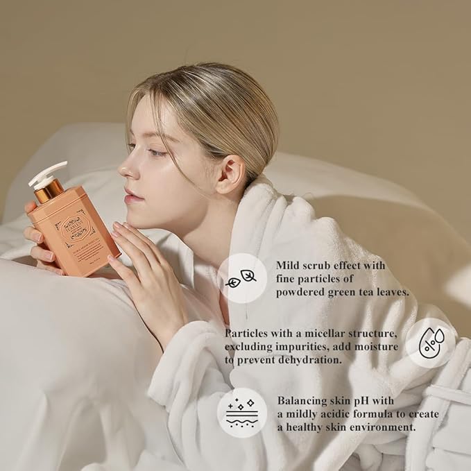 Floral Meadow Sweet Tea Perfumed Body Lotion &amp Body Wash Duo Set Dry Skin &amp Sensitive Skin Daily Hydrating Moisturizer &amp Shower Gel Non-Greasy Jasmine Scent Korean Skin Care
