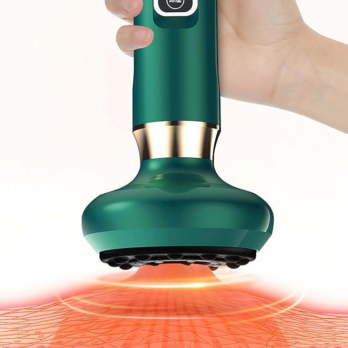 Cupping Set Gua Sha Massage 3 in 1 Smart Electric Cupping Device 12 Modes Portable Rechargeable Scraping Massager for Shoulder Back Leg Therapy Set