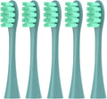 5PCS Replacement Brush Heads Compatible for Electric Toothbrush Heads Flow X Pro Elite Etc(5 Green)