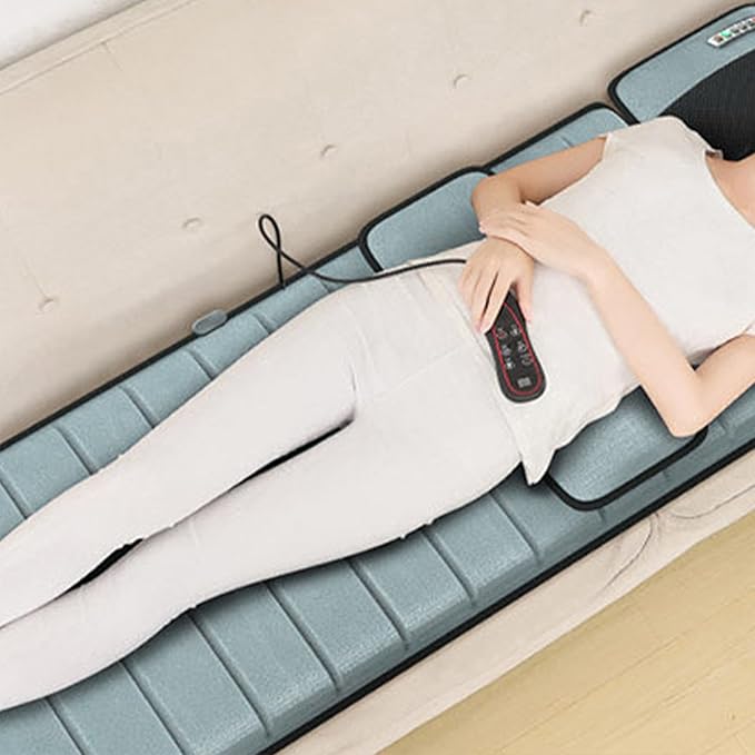 Body Massager Mat - Lightweight Whole Body Electric Vibrating Mat | Multifunctional Electric Bed Massager Tool for Neck Back Hip Waist