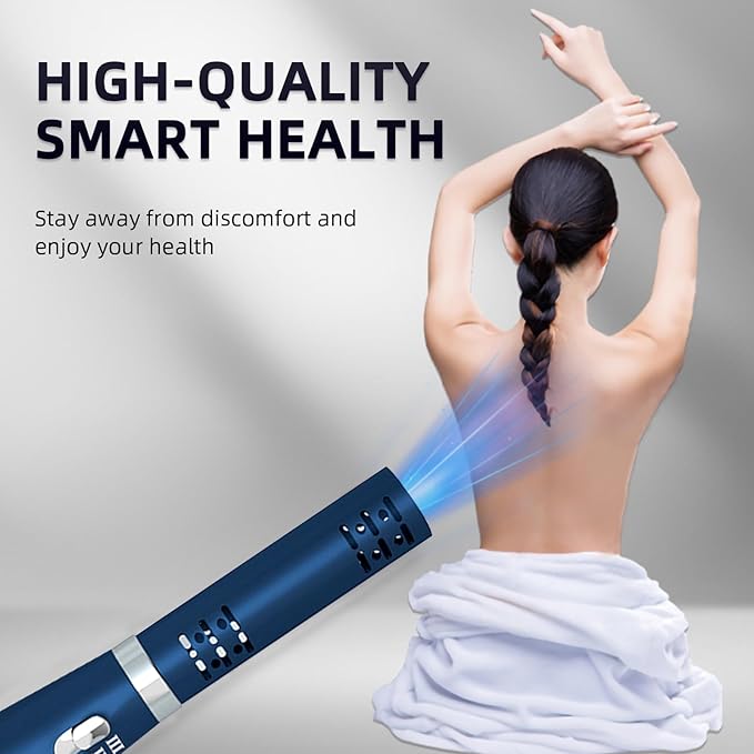 Terahertz (THZ) Wand Therapy Devices Blower Healthy Physiotherapy Plates Electric Heating Therapy Massage Quantum Wellness/Body/Water Enhancement Terahertz Frequency Wand Blue