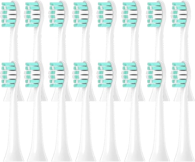 8/12/16//20/30PCS Replace ToothbrushCompatible for Philips HX6950 Replacement Toothbrush Heads Vacuum Bristle Brush(16pcs)