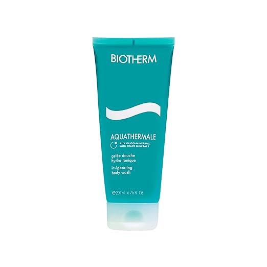 Biotherm Aquathermale Invigorating Body Wash an Invigorating Shower Gel Suitable for Dry and Sensitive Skin with Pure Thermal Water and Biotech Plankton for Fresh Supple and Soft Skin 6.8 Fl. Oz.