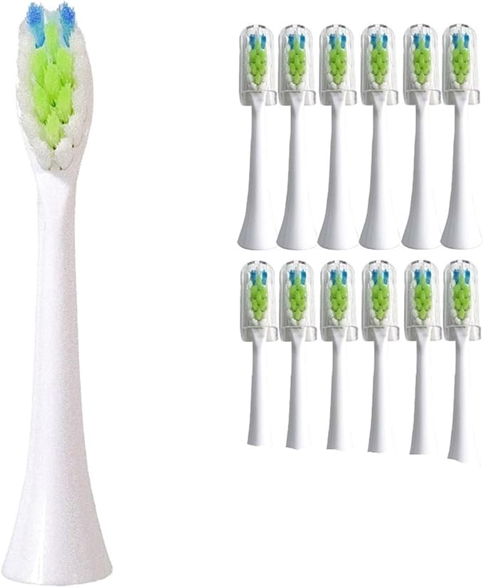 Replacement Toothbrush Heads Oral Essence Turquoise Refill DiamondcleanCompatible for Philips Sonicare(3color-2A-12pcs)