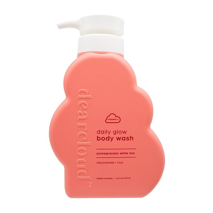 dearcloud Daily Body-Care Duo – Pomegranate White Tea Body Wash (16 fl oz) + Repair Body Cream (16 fl oz)