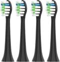 Compatible for 8pcs Toothbrush O2 Replacement Heads Medium Hardness Vacuum Nozzles Brush(8PCS Black)