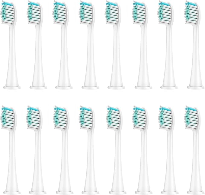 8/12/16PCS Replacement Toothbrush Brush HeadsCompatible for Phili Electric Handles(16pcs White)