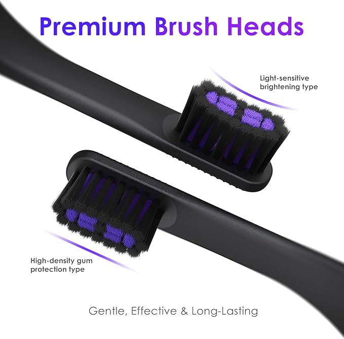 Electric Toothbrush Portable Travel Sonic Toothbrush with Protective Case USB-C Rechargeable Neutral Comfort Bristles Waterproof Smart Timer Compact for Daily Use (Black)