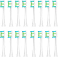 16pcs Replacement Brush HeadsCompatible for X/Pro/ Z1/ SE F1 /One/ PW01/03/05/07/09 P5 Toothbrush(16 White)