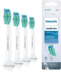 Philips Genuine Sonicare ProResults Replacement Toothbrush Heads 4-Pack White Standard Sonic Toothbrush Heads Model HX6014/07 – Effective Plaque Removal and Comfort