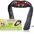 Shiatsu Neck Massager for Pain Relief Deep Tissue with Heat 3D Kneading Massage Pillow Back Shoulder Massagerfor Body Muscle Plug-in Use for Home Office Car Gifts for Mom Dad Him Her