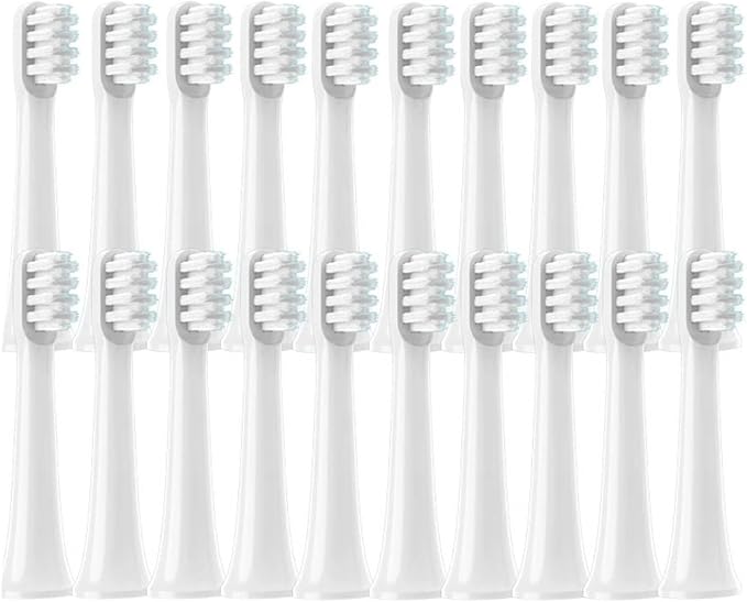 20/50/100PCS PCSCompatible for XIAOMI MIJIA T100 Brush Heads Replacement Soft Electric Toothbrush Nozzles(100White)