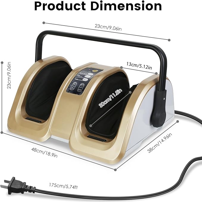 iMounTEK Foot Massager with Heat Shiatsu Electric Foot Massaging Machine Feet Kneading Massager with Auto/Manual Modes Heating Function Remote Control Deep Kneading Gifts for Women Men Mom Dad