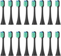 16pcs Replacement Toothbrush HeadsCompatible for Panasonic Doltz EW-DC01/DC12/PDL54/PDP51/EW1031/DE92/WEW0980/DL40/DL75/DL82(16pcs Black)