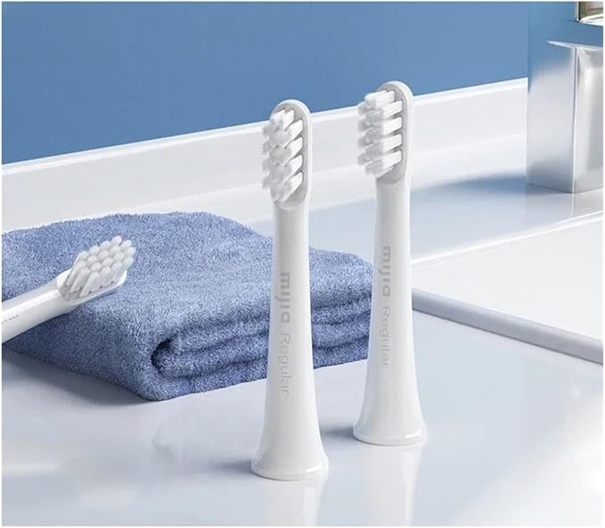 3 Pieces Compatible with Xiaomi Mijia T300 T500 Toothbrush Heads Replacement(Orange)