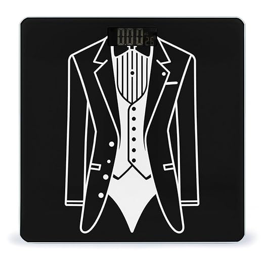 Men's Smart Scale for Body Weight Digital Bathroom Weighing Scale Automatic Switch Energy Saving Scale Funny Tuxedo