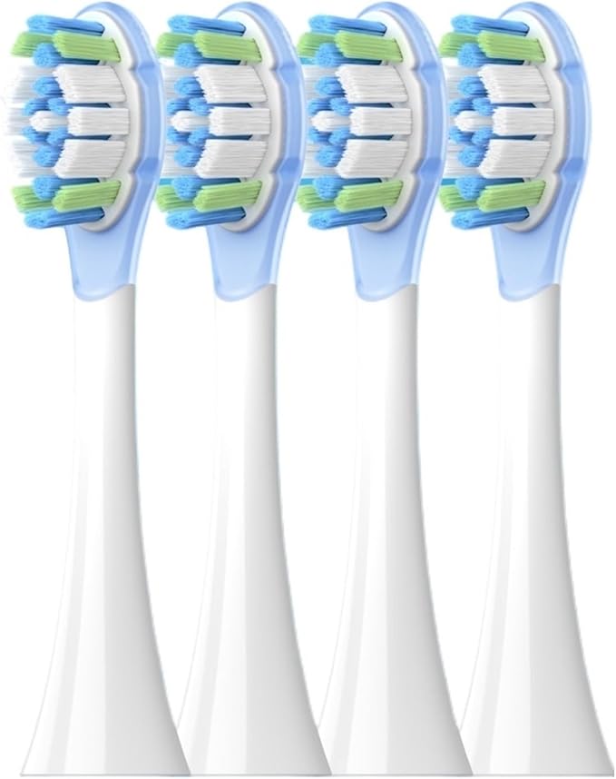 4PCS Replacement Brush Heads Compatible for MES609/MES610 Pro Toothbrush