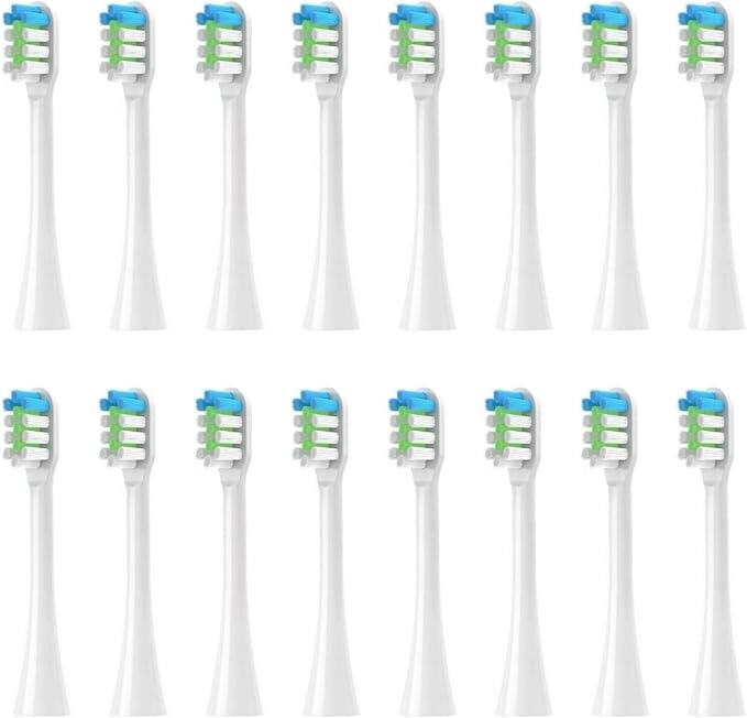 8/16Pcs Toothbrush Replacement Heads Compatible with NX8000 for Daily Cleaning Use(16pcs White)