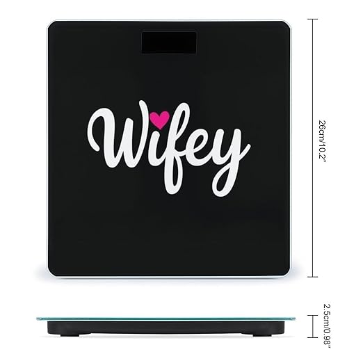 Men's Smart Scale for Body Weight Digital Bathroom Weighing Scale Automatic Switch Energy Saving Scale Love Heart Bride Wifey Gift