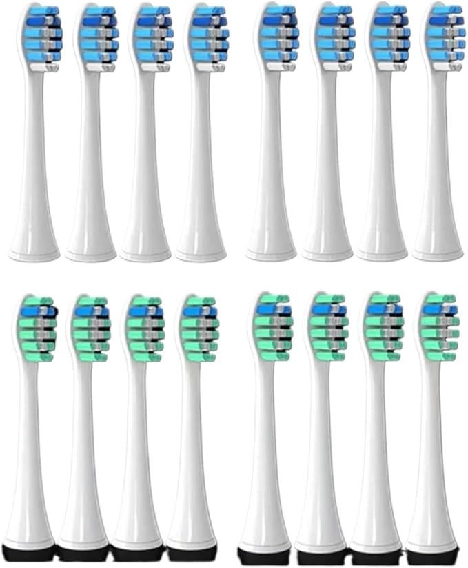 Compatible for Philips Sonicare Toothbrush Brush Head Replacement Heads HX3/HX6/HX9 Series HX3210/3211/6150/6500/6510/6530/9342/6730(8P2 8P3)